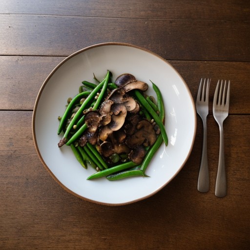 Sauteed Sugar Snap Peas and Shiitakes recipe image