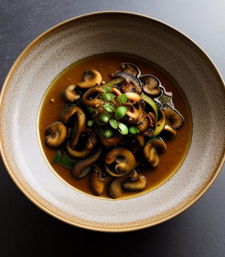 Sauteed Zucchini & Mushrooms in Spicy Sauce recipe image