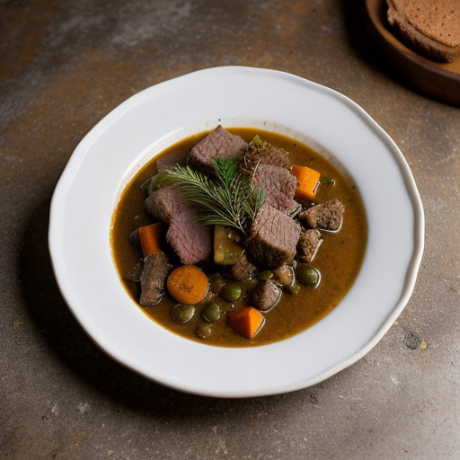 Savory Beef Stew With Roasted Vegetables recipe image
