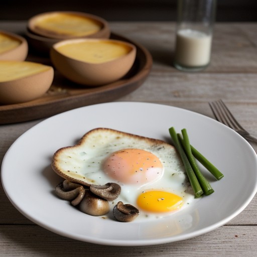 Savory Breakfast Dish, Bacon, Eggs and Cheese recipe image