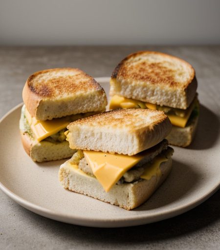 Savory Cheddar Sandwiches recipe image