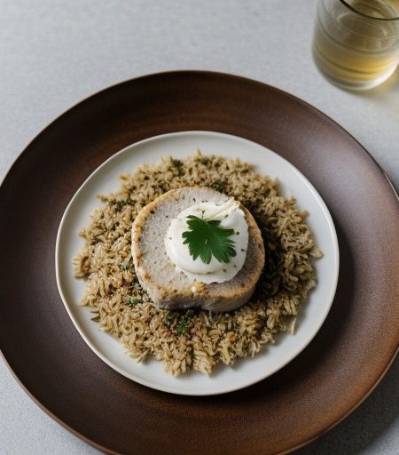 Savory Chicken & Rice in a Lotus Leaf (Chin recipe image