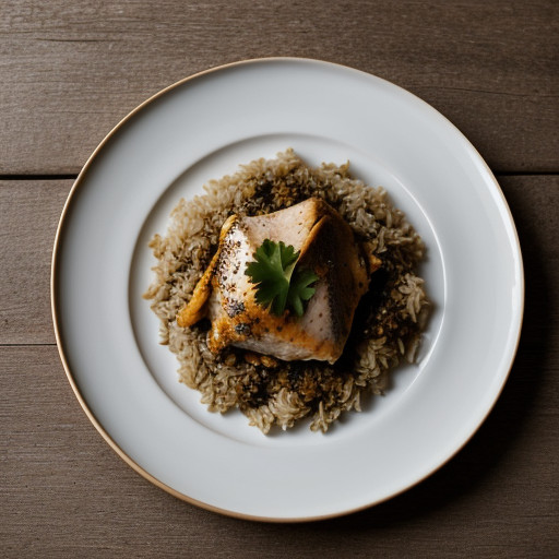 Savory Chicken & Rice in a Lotus Leaf (China recipe image
