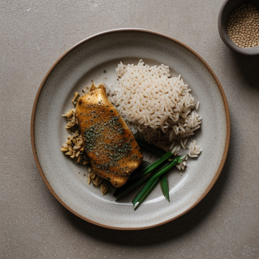 Savory Chicken & Rice in a Lotus Leaf recipe image