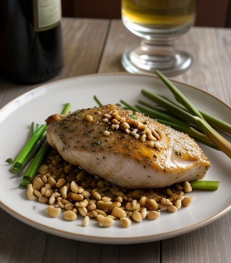 Savory Chicken With Pine Nuts recipe image