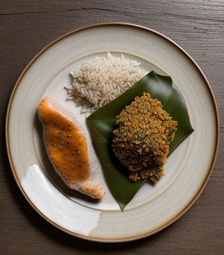 Savory Chicken and Rice in a Lotus Leaf (China recipe image