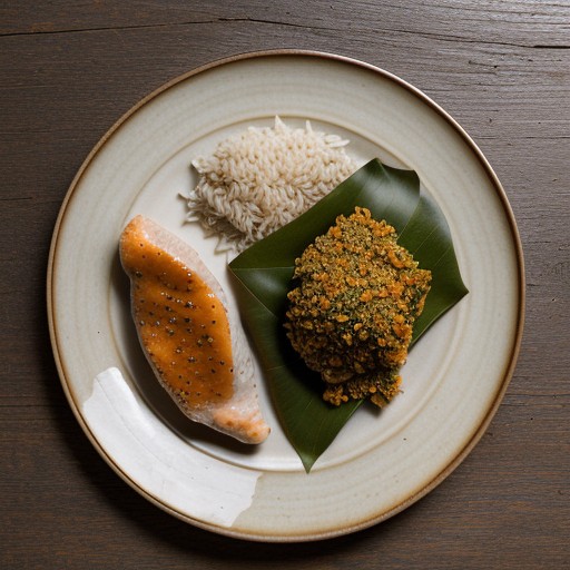Savory Chicken and Rice in a Lotus Leaf (China recipe image