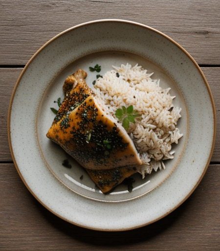 Savory Chicken and Rice in a Lotus Leaf (China recipe image