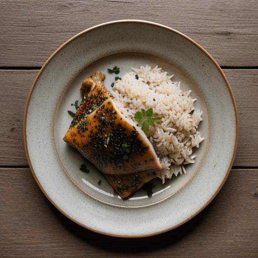 Savory Chicken and Rice in a Lotus Leaf (China recipe image