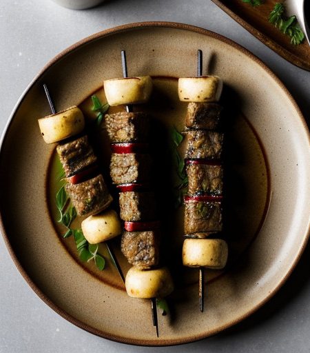 Savory Lamb Kabobs recipe image