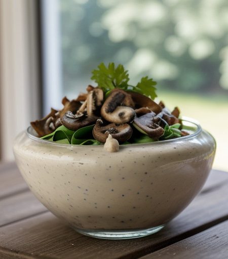 Savory Mushroom Salad Dressing recipe image