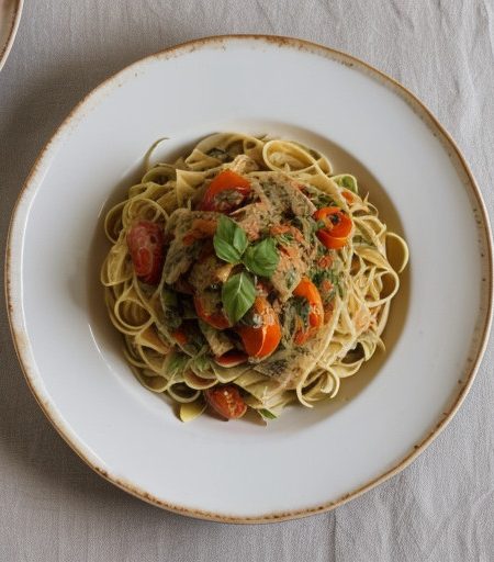 Savory Pasta Primavera recipe image