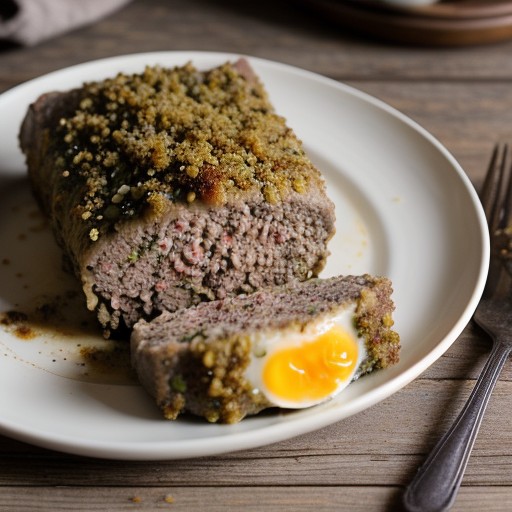 Savory Stuffed Meat Loaf recipe image