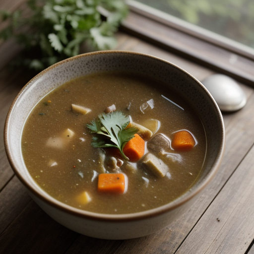 Savory Vegetable Soup (Vegan recipe image