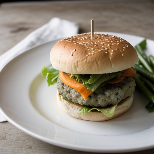 Savoury Vegetarian Burgers recipe image