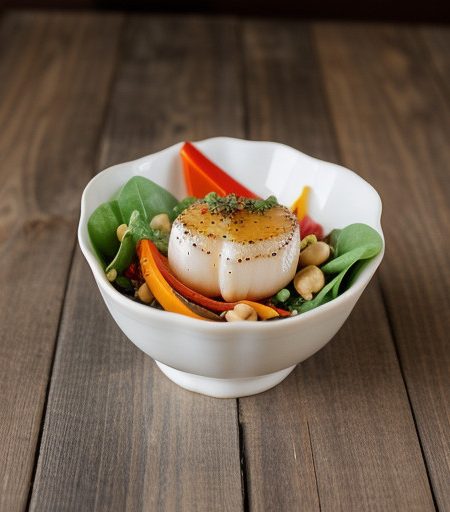 Scallop & Bell Pepper Salad recipe image