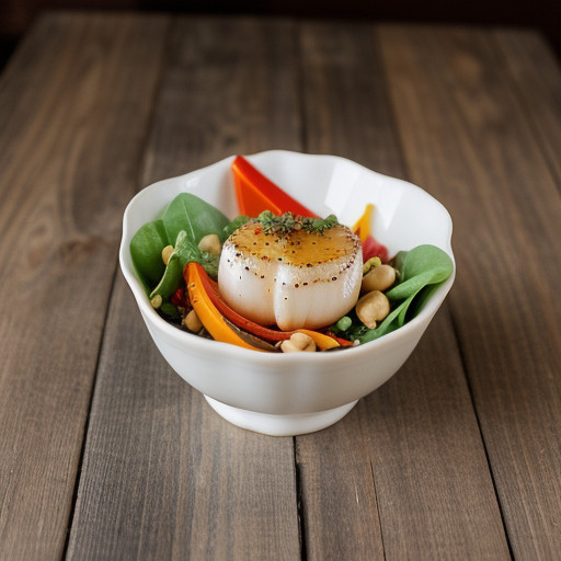Scallop & Bell Pepper Salad recipe image