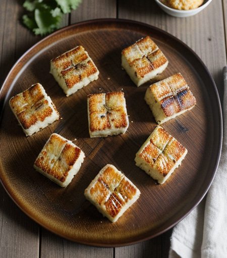 Scallop Cakes With Chinese Greens - House Beautiful recipe image