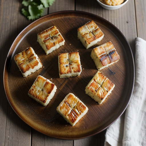 Scallop Cakes With Chinese Greens - House Beautiful recipe image