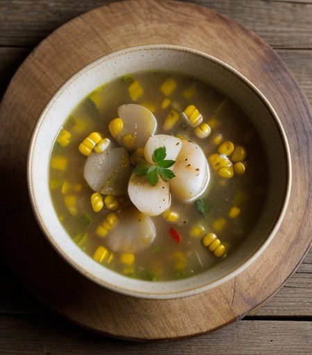 Scallop Corn Soup recipe image