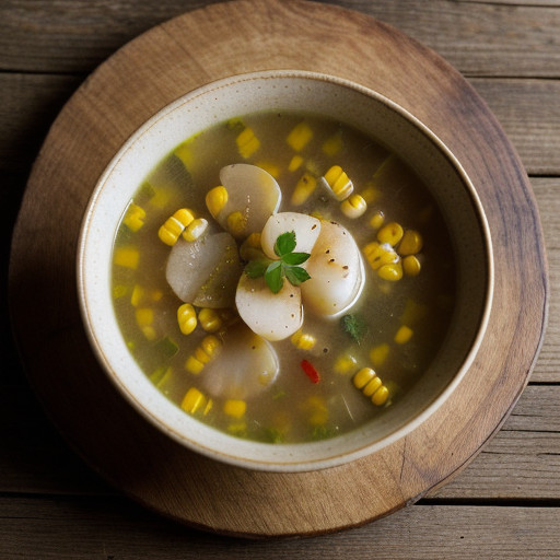 Scallop Corn Soup recipe image