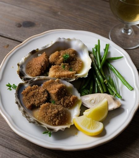 Scalloped Oysters and Chicken recipe image