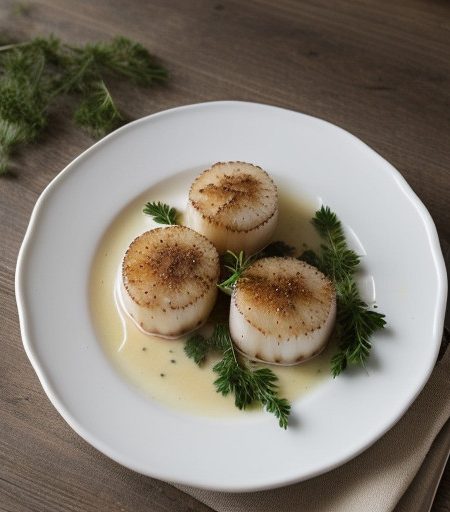Scallops Ageganata recipe image