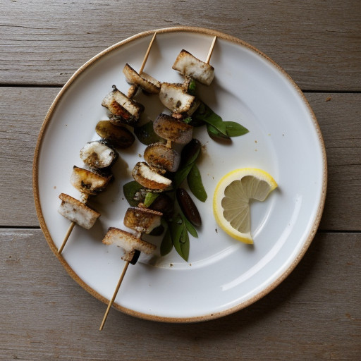 Scallops & Mushrooms Brochette recipe image