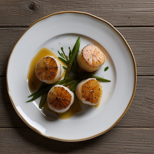 Scallops With Garlic Chives recipe image