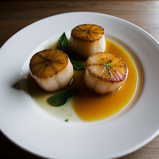 Scallops With Ginger & Mint recipe image