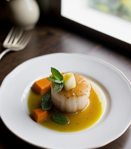Scallops With Ginger and Mint recipe image
