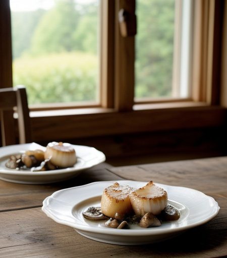 Scallops With Mushrooms recipe image