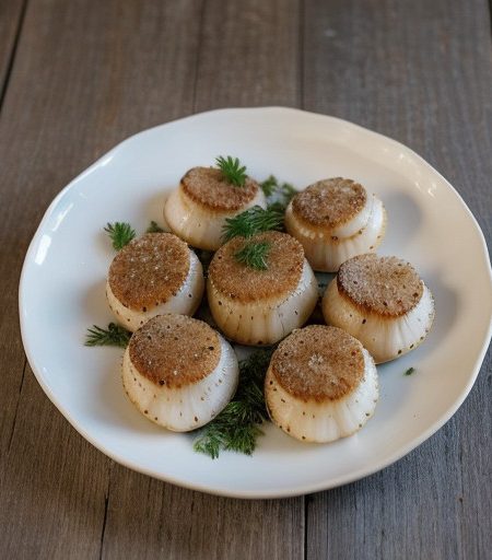 Scallops With Mushrooms in Shells recipe image