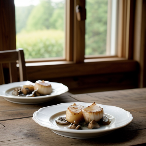 Scallops With Mushrooms recipe image