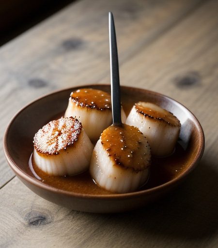 Scallops With Spicy Garlic Sauce recipe image