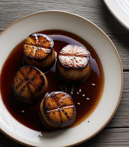 Scallops in Sesame Marinade recipe image