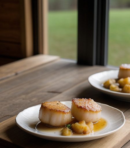 Scallops in Wine (Nz recipe image