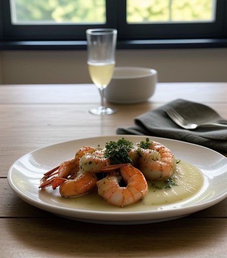 Scampi Alla "Fireman Chef" recipe image