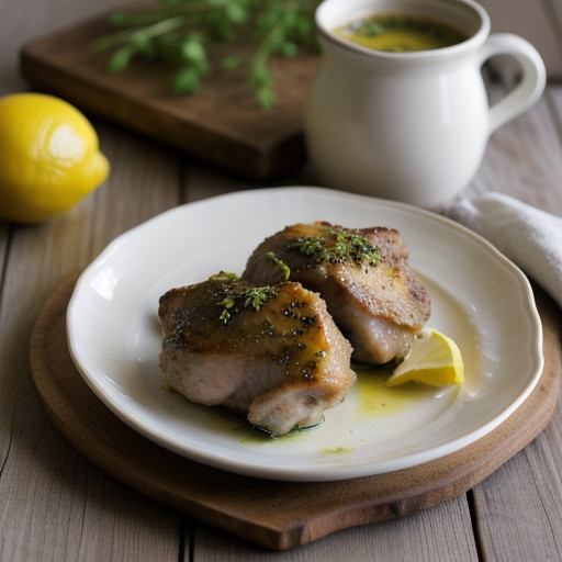 Scampi-Style Chicken Thighs recipe image