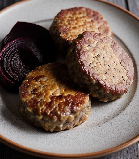 Scandinavian Beef Patties With Beets & Cape recipe image