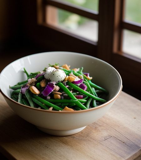 Schnittbohnensalat (Green-Bean Salad recipe image