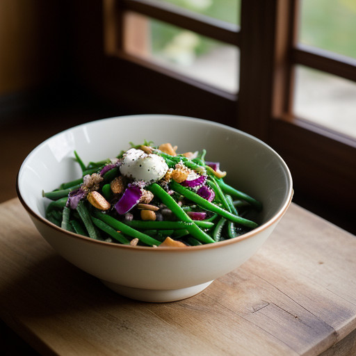Schnittbohnensalat (Green-Bean Salad recipe image