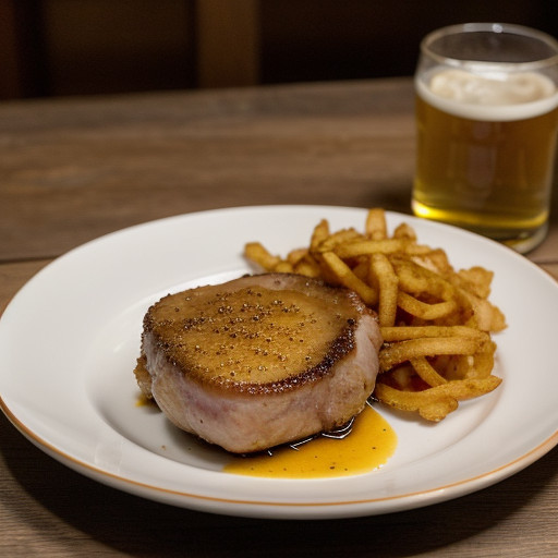 Schweinekotelett in Zweibelsosse (Pork Chops in Onion Sau recipe image