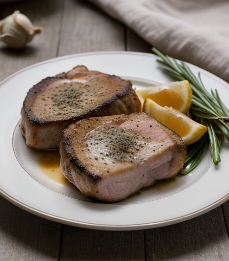 Schweinekoteletts in Saurer Sahnesosse (Baked Pork Chops recipe image