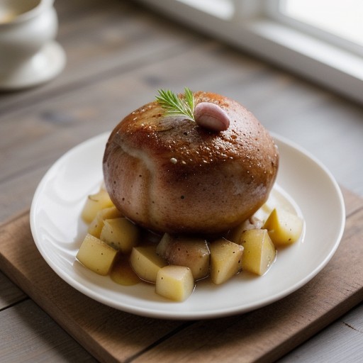 Schweines Mit Bodabire and Aepfel recipe image