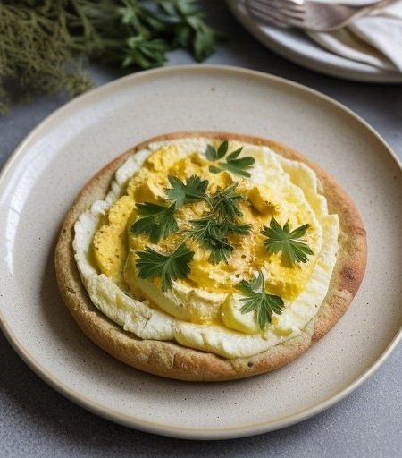 Scrambled Egg Pizza Melts (4 PTS recipe image