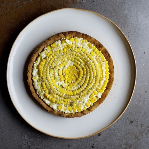 Scrambled Egg Pizza With Sweet Corn recipe image