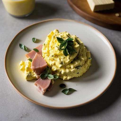 Scrambled Eggs 'N Ham ( Mw recipe image