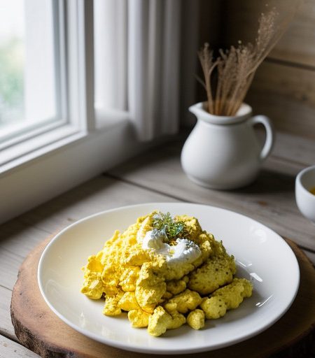 Scrambled Eggs With Cottage Cheese recipe image
