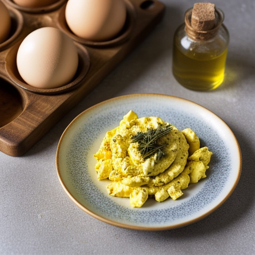 Scrambled Eggs With Cumin & Fragrant Herbs recipe image